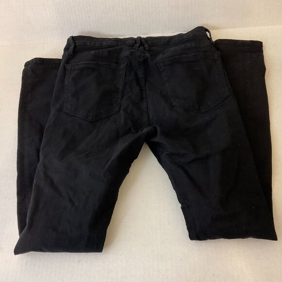 Good American Good Legs Jeans 8/29 Black Distressed Destroyed - Picture 8 of 10
